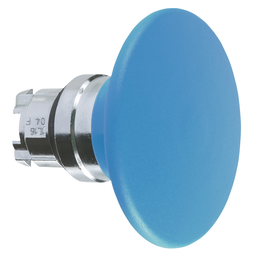 ZB4BR616 - Blue Ø60 mushroom pushbutton head Ø22 spring return