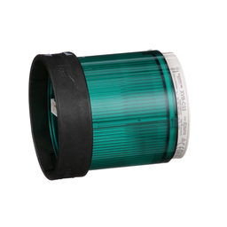 XVBC33 - Indicating Bank, 70mm, illuminated lens unit, green, steady on, 10 W, 250 VAC/DC