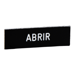 ZBY02413 - Marked legend 8 x 27 mm for legend holder 30 x 40 mm – ABRIR