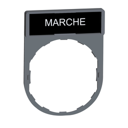 ZBY2103C0 - Legend holder with marche marking color plated grey