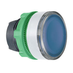 ZB5AW363C1 - Blue flush illumiated pushbutton head for integral LED cp white