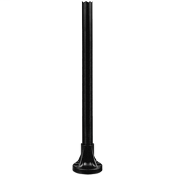 XVBZ04 - Fixing base for modular tower lights, plastic, Ø70, 780mm black aluminium support tube + black fixing plate