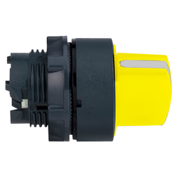 ZB5AD205 - Yellow selector switch head Ø22 2-position stay put