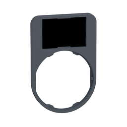 ZBYF6101 - Legend holder 40 x 60 mm for flush mounted heads, plastic, with legend 18 x 27 mm, unmarked