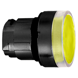 ZB4BW35S7 - Orange flush illuminated pushbutton head Ø22 spring return for BA9s bulb