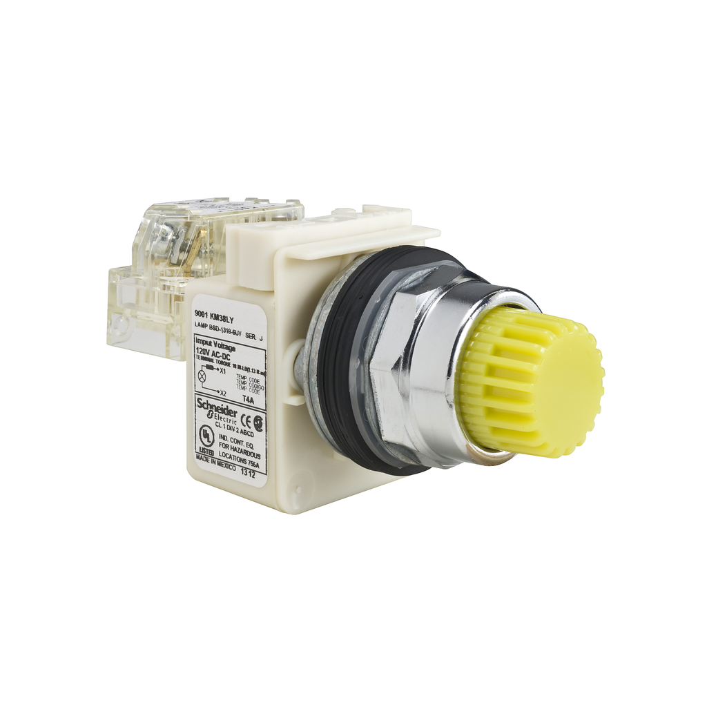 Product image for Square D 9001K2L38LYYH13 30 mm 10 Amp 600 VAC Push Button