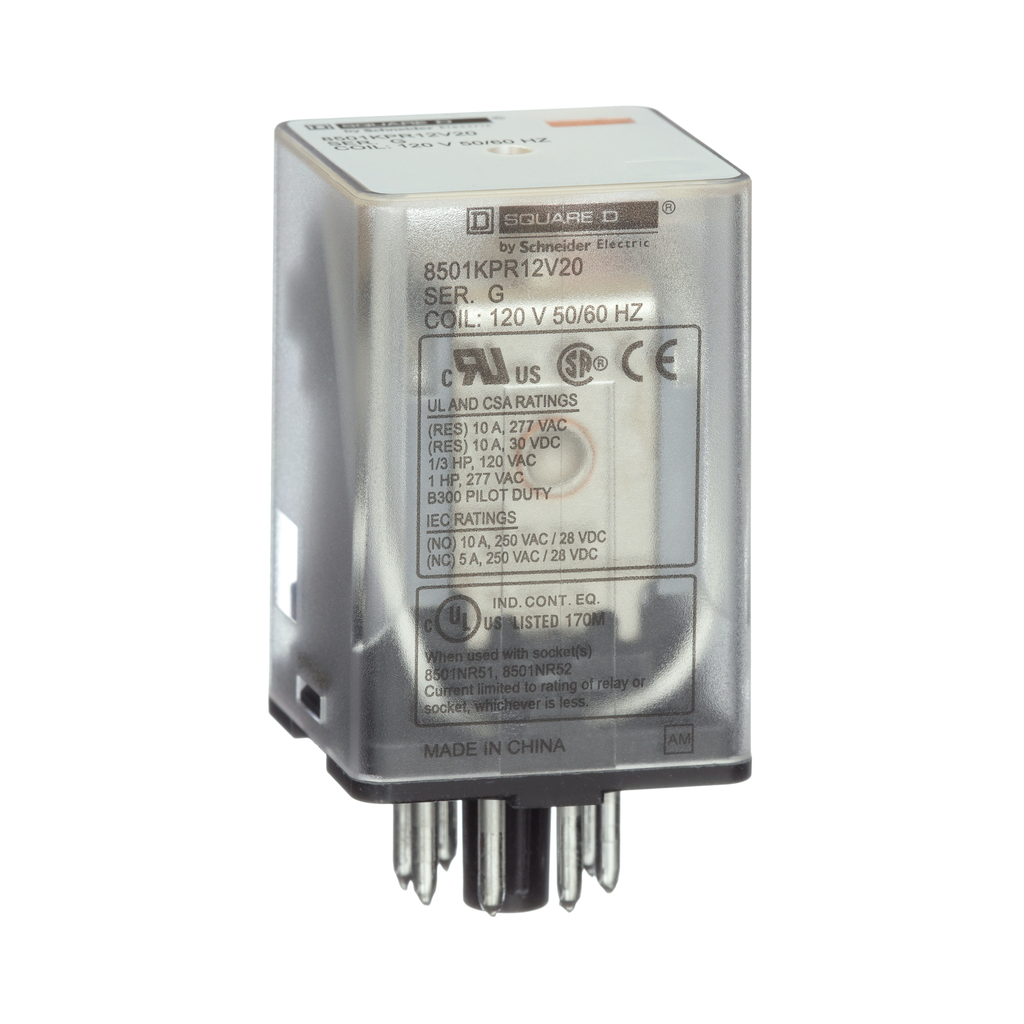 Product image for SQD 8501KUR13P14V14 RELAY 3CO QC PI