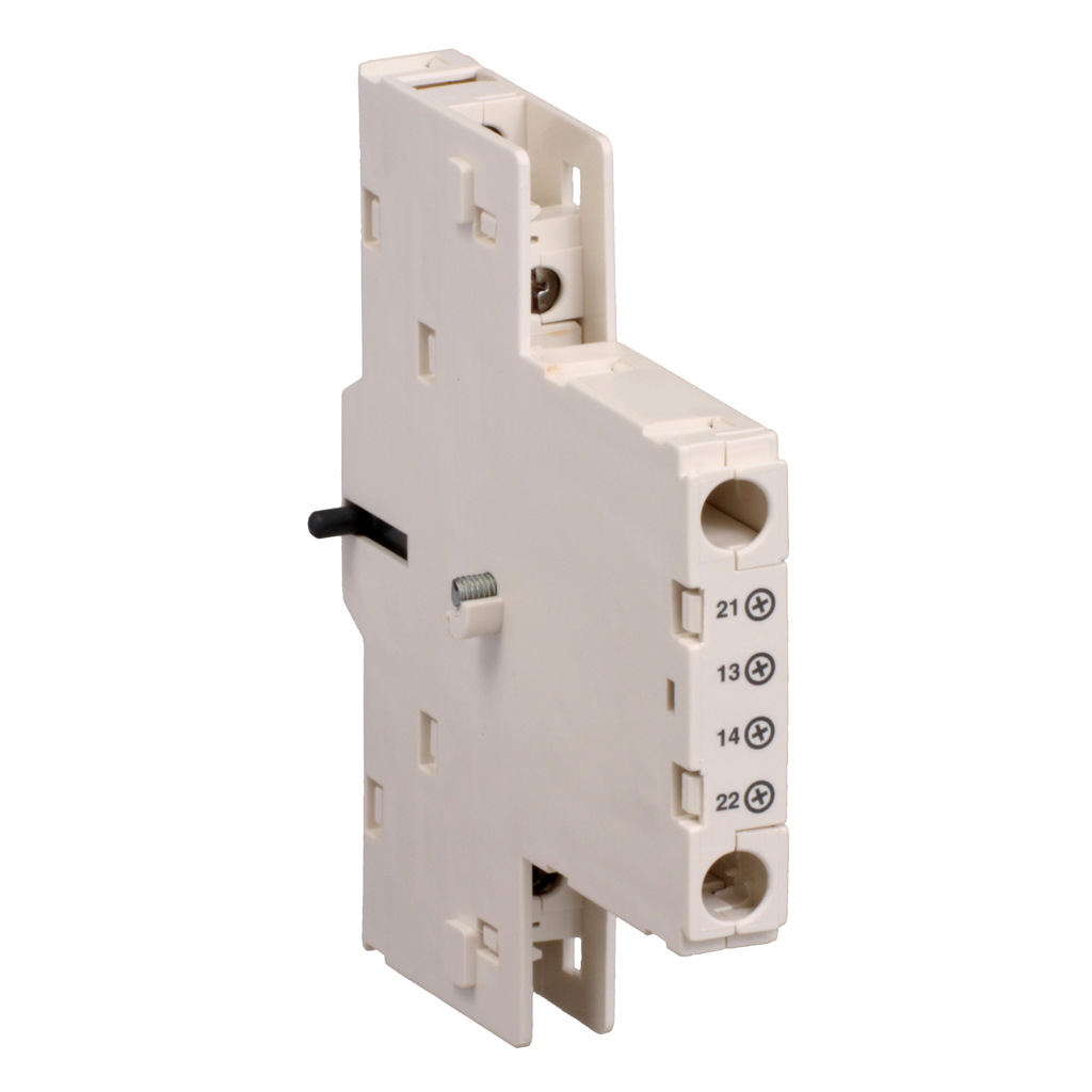 Square D GV3A01 1NO 1NC 690 VAC 220 VDC 6 Amp Manual Starter Auxiliary Contact Product image for Square D GV3A01 1NO 1NC 690 VAC 220 VDC 6 Amp Manual Starter Auxiliary Contact
