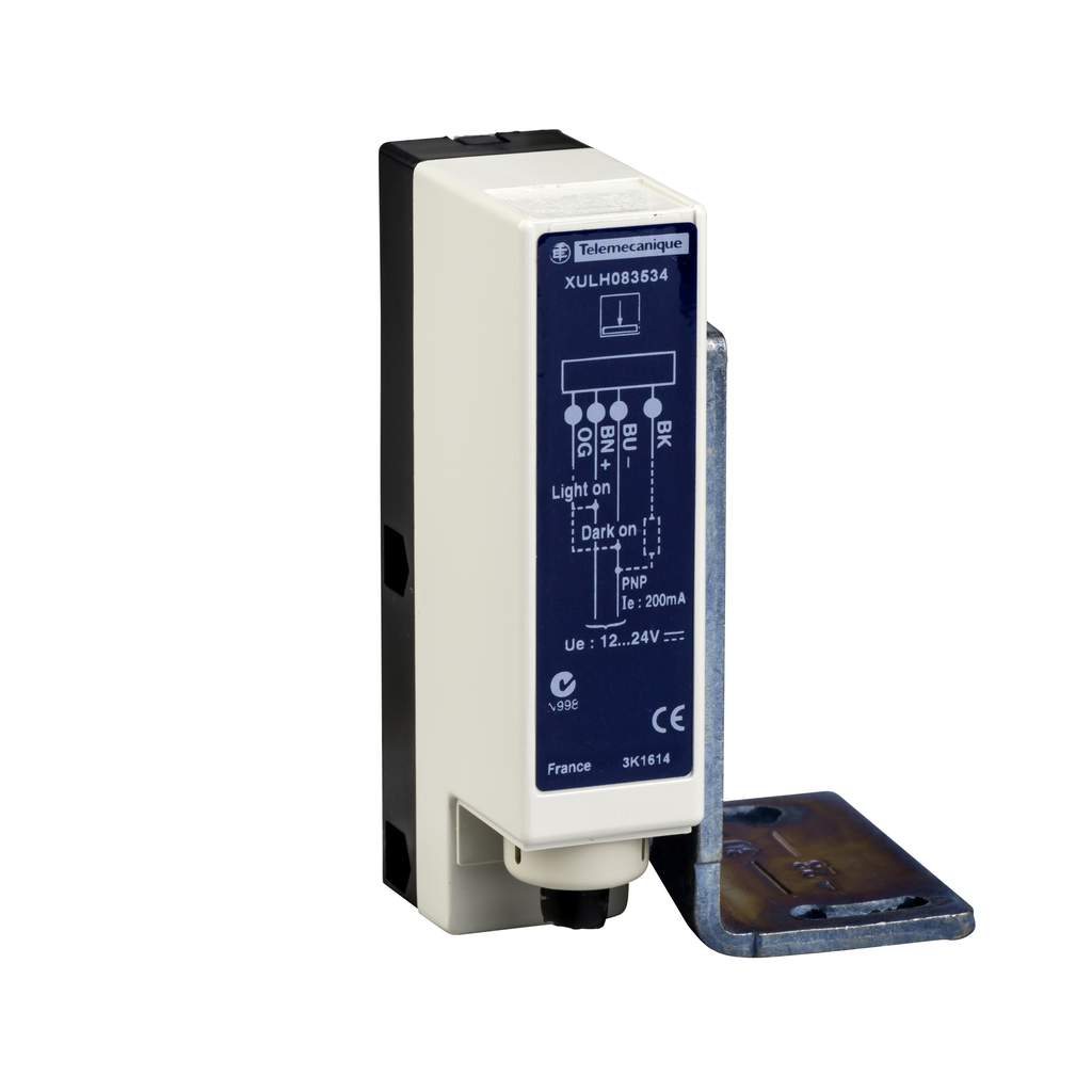 Product image for Square D XULH083534 24 VDC 200 mA PNP 3-Wire Thru Beam Photoelectric Sensor