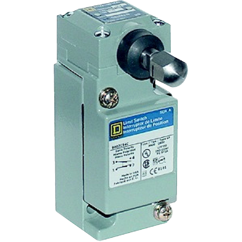 Product image for Square D 9007C66GD 600 VAC 10 Amp 2NO 2NC Side Plunger Plug-In Heavy Duty Limit Switch