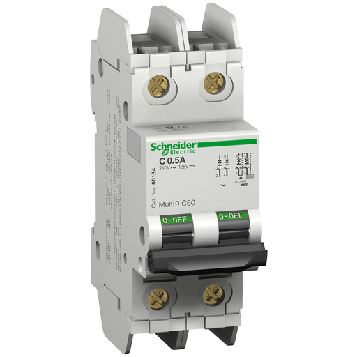 Product image for Square D 60135 240 Volt 1 Amp Miniature Circuit Breaker