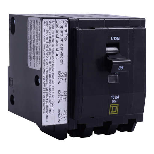 Product image for Square D QO3351021 3-Pole 30 Amp 240 Volt Plug-On Miniature Circuit Breaker