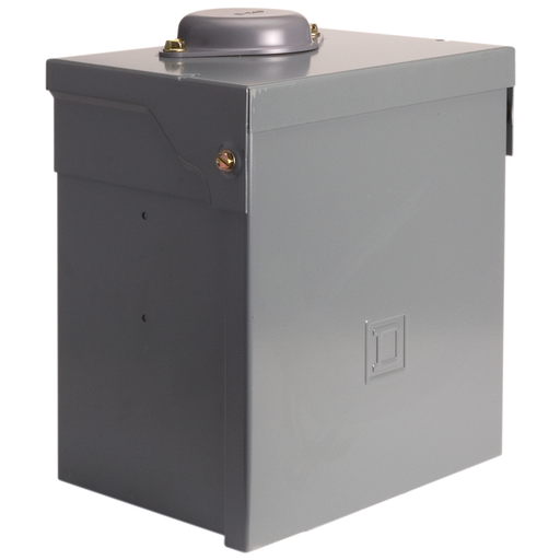 Product image for Square D PAK10C1 120 VAC 40 Amp 1-Phase 2-Wire NEMA 3R 12 to 6 AWG Copper/Aluminum Power Outlet Panel