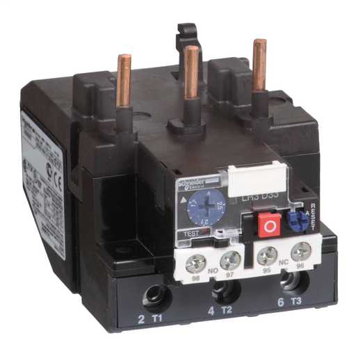 Product image for Square D LR3D3357 600 Volt 50 Amp 3-Pole Bi-Metallic Screw Clamp Terminal Thermal Overload Relay