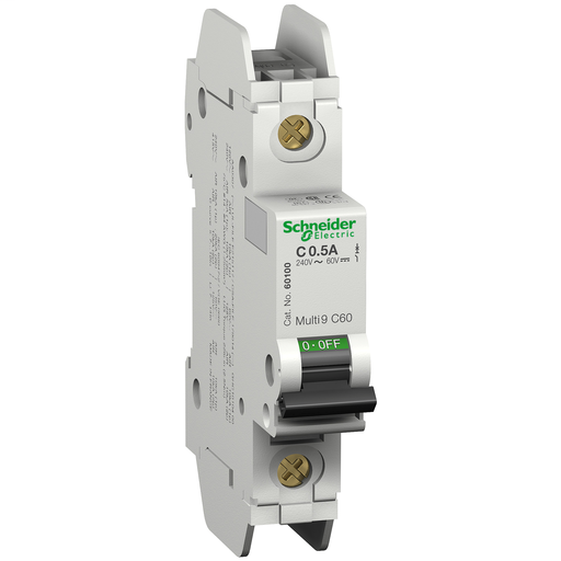 Product image for Square D 60100 120 Volt 0.5 Amp Miniature Circuit Breaker