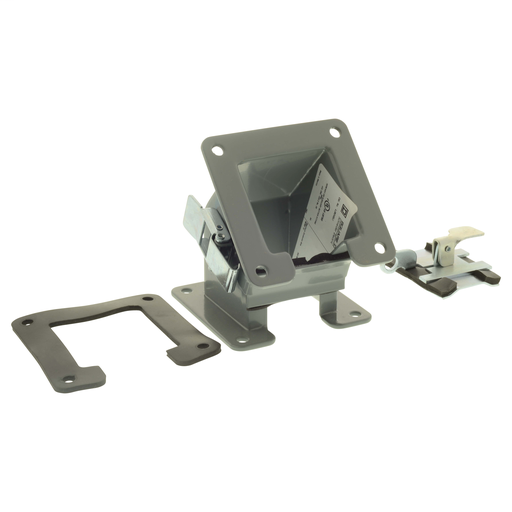 Product image for Square D LJB645LI 6 x 6 Inch NEMA 12 14 Gauge Steel 45 Degrees Inside Opening Lay-In Wireway