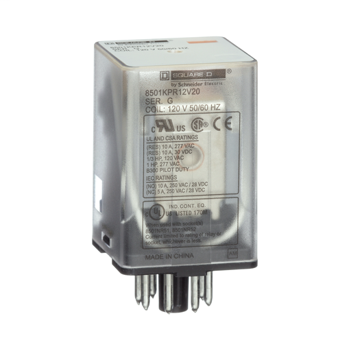 Product image for SQD 8501KUR13P14V14 RELAY 3CO QC PI