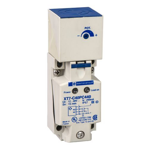 Product image for SQD XT7C40PC440 CAPACITIVE PROX LIM