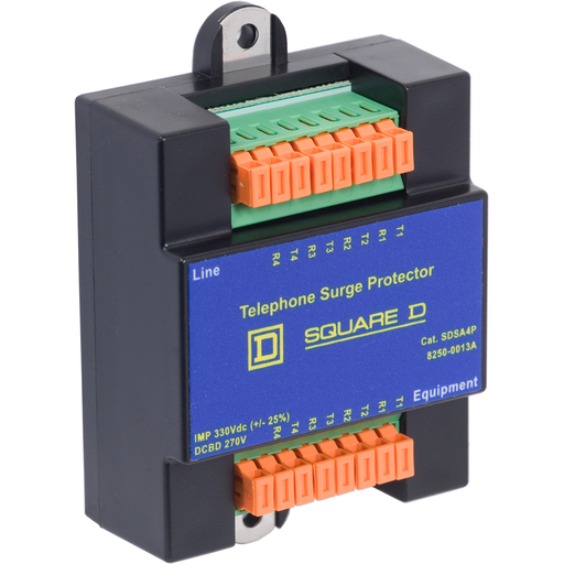 Product image for SQD SDSA4P SURGE PROTECTOR PHONE MO