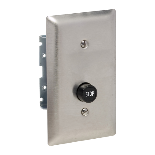 Product image for Square D 9001BF102 600 VAC 5 Amp 1NC NEMA 1 Stainless Steel Push Button Control Station