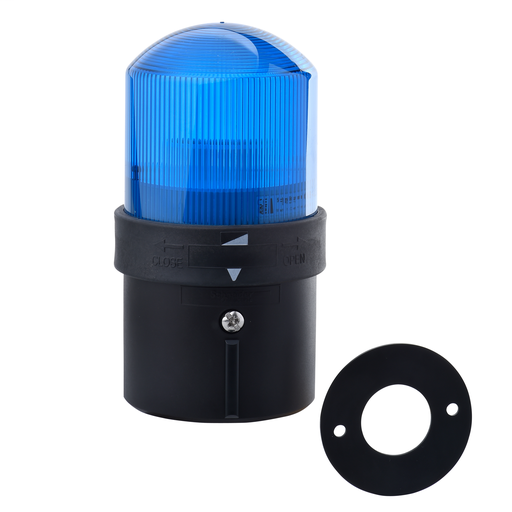Product image for Square D XVBL4M6 70 mm 230 VAC 15 mA 10 W Blue Polycarbonate Flash LED Illuminated Beacon