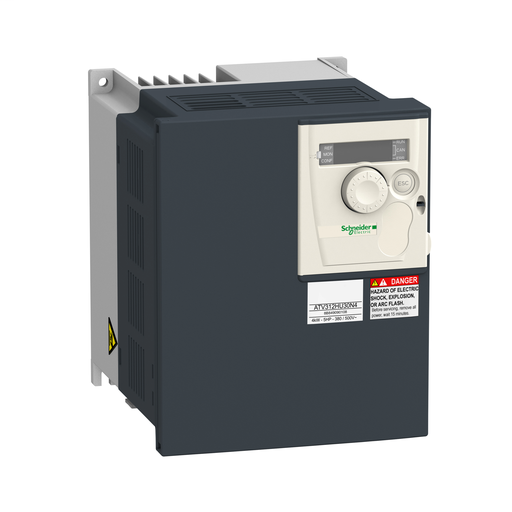 Product image for Square D ATV312HU22M2 240 VAC 3 Hp 1-Phase Open Type Variable Speed Drive