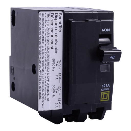 Product image for Square D QO2401042 2-Pole 40 Amp 120/240 Volt Plug-On Thermal Magnetic Miniature Circuit Breaker