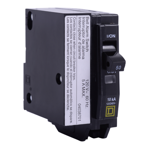 Product image for Square D QO1502100 1-Pole 50 Amp 120/240 Volt Plug-On Thermal Magnetic Miniature Circuit Breaker