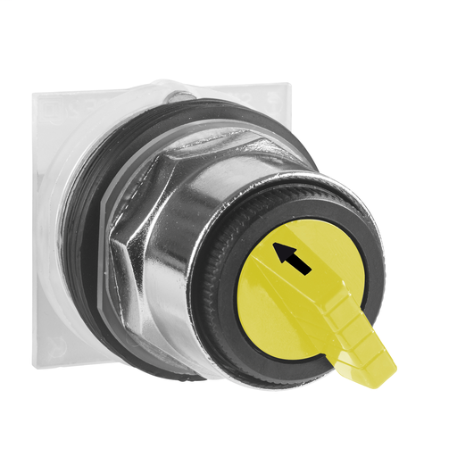 Product image for Square D 9001KS63BH13 30 mm 10 Amp 600 VAC/VDC 1NO 1NC 3-Position Round Knob Non-Illuminated Selector Switch