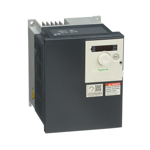 Product image for Square D ATV312HU40N4 480 VAC 5 Hp 3-Phase Open Type Variable Speed Drive