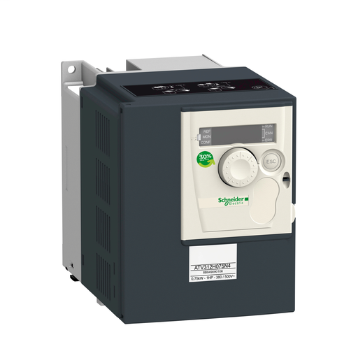 Product image for Square D ATV312HU22M3 240 VAC 3 Hp 3-Phase Open Type Variable Speed Drive