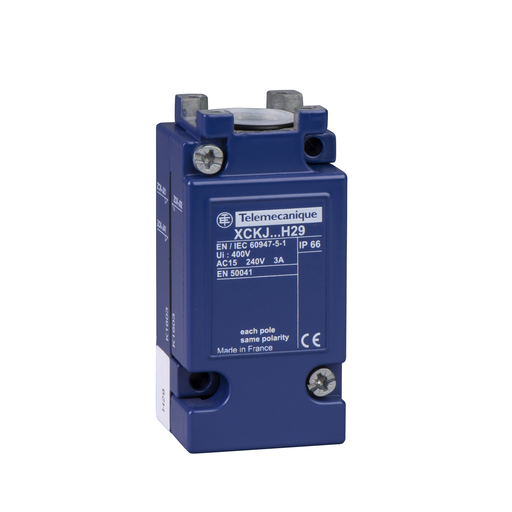Product image for Square D ZCKJ41H7 10 Amp 2 SPDT 2NO 2NC Snap Action Plug-In Limit Switch Body