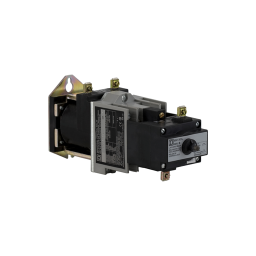 Product image for Square D 8501XDO40XDLV53 24 VDC 10/5 Amp 4-Pole 4NO Panel Mount DC Operated/Mechanically Latched Latching Relay