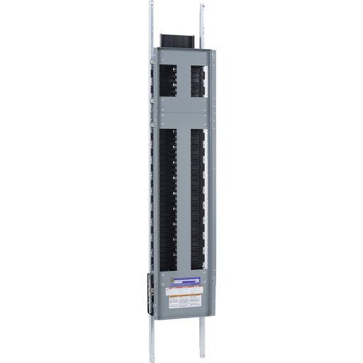 Panelboard interior, NF, main lugs, 600A, Cu bus, 66 pole spaces, 3 phase, 4 wire, 600Y/347VAC max