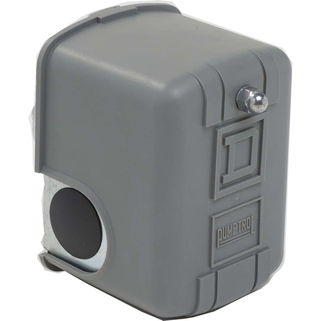 Product image for Square D 9013FHG49S1J59 600 VAC DPST 100 to 200 PSIG Non-Adjustable Differential Pressure Switch