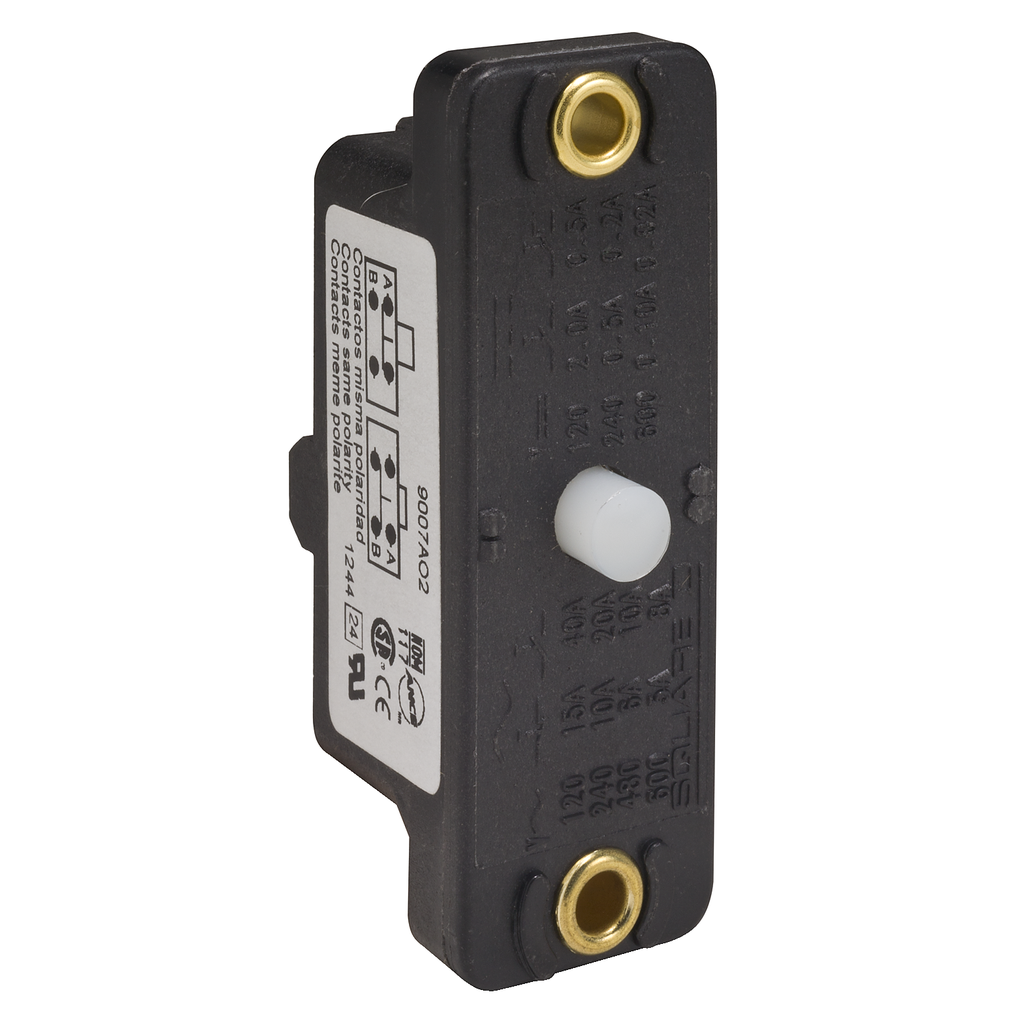 Product image for Square D 9007AO2A 600 VAC 15 Amp 1NC Cast Zinc Heavy Duty Industrial Snap Switch