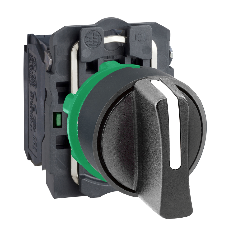 Harmony, 22mm Push Button, 3 position selector switch, black