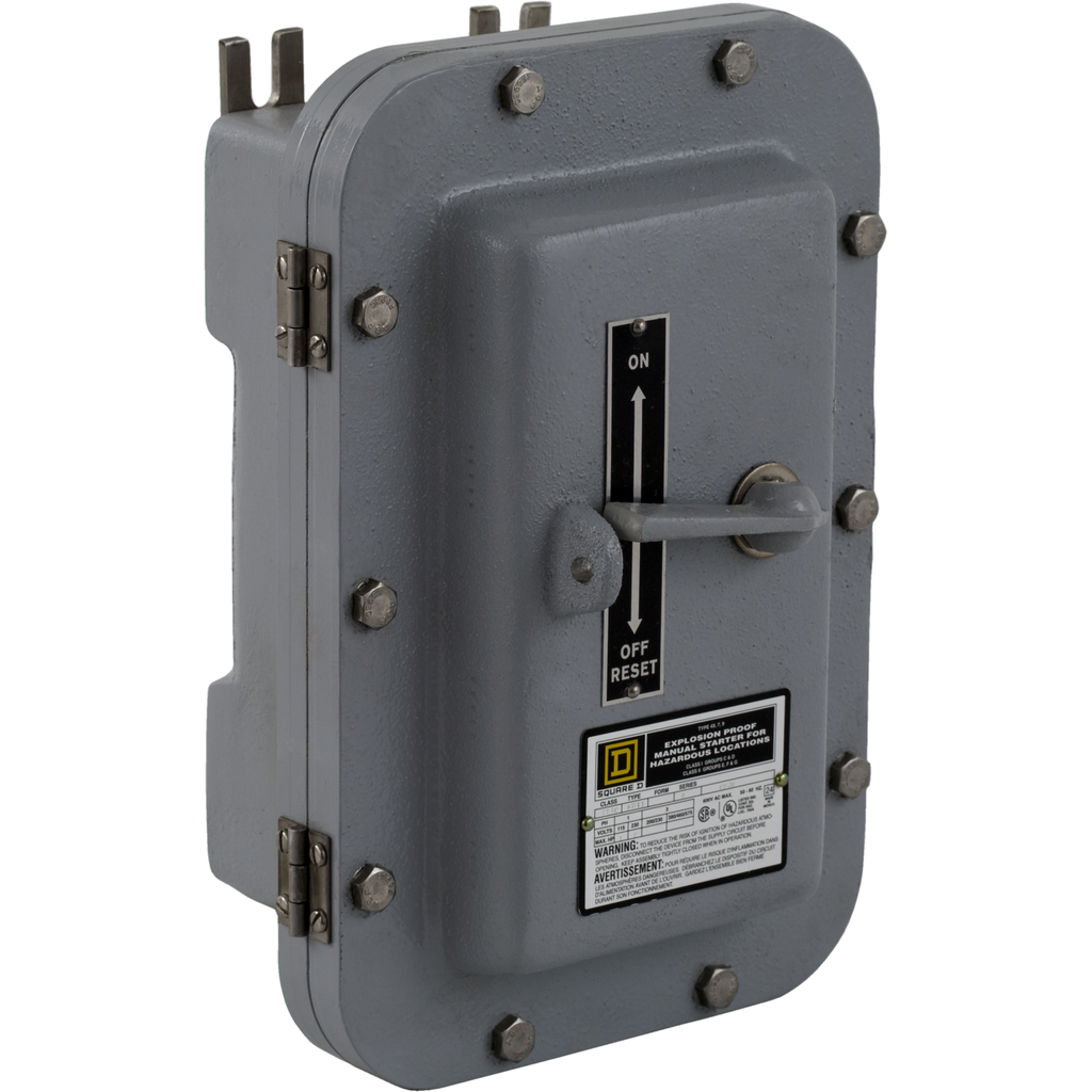 Product image for Square D 2510MCT3 230 VAC 27 Amp 10 Hp 3-Pole NEMA 4X/7/9 Non-Reversing Manual Starter