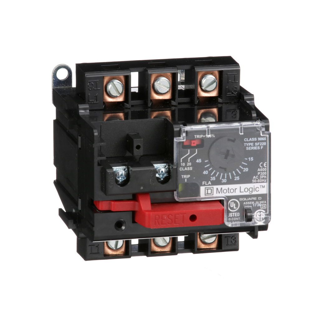 Overload Relay, Motor Logic, solid state overload relay, NEMA Size 2, 3 pole, 15A to 45A, 600VAC