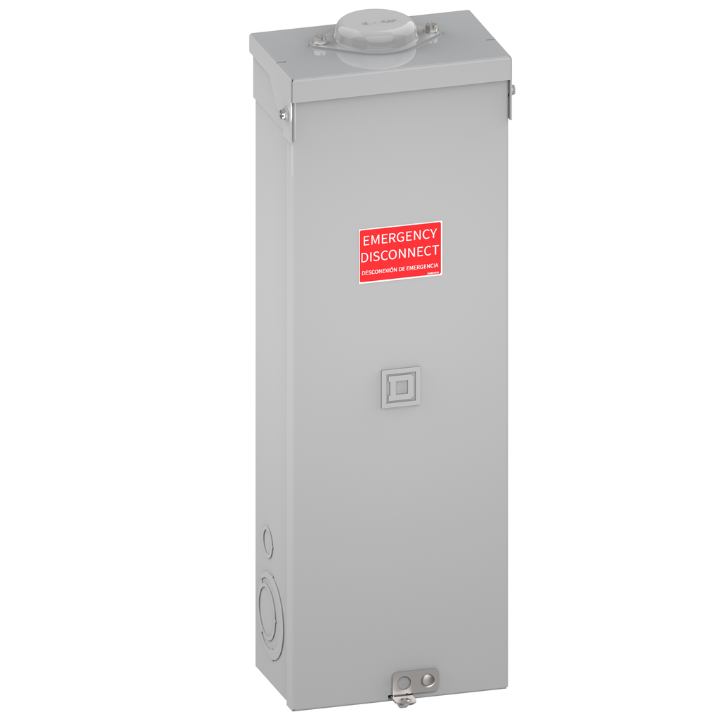Circuit breaker enclosure, PowerPacT Q, 200A, main breaker, 25kA AIR