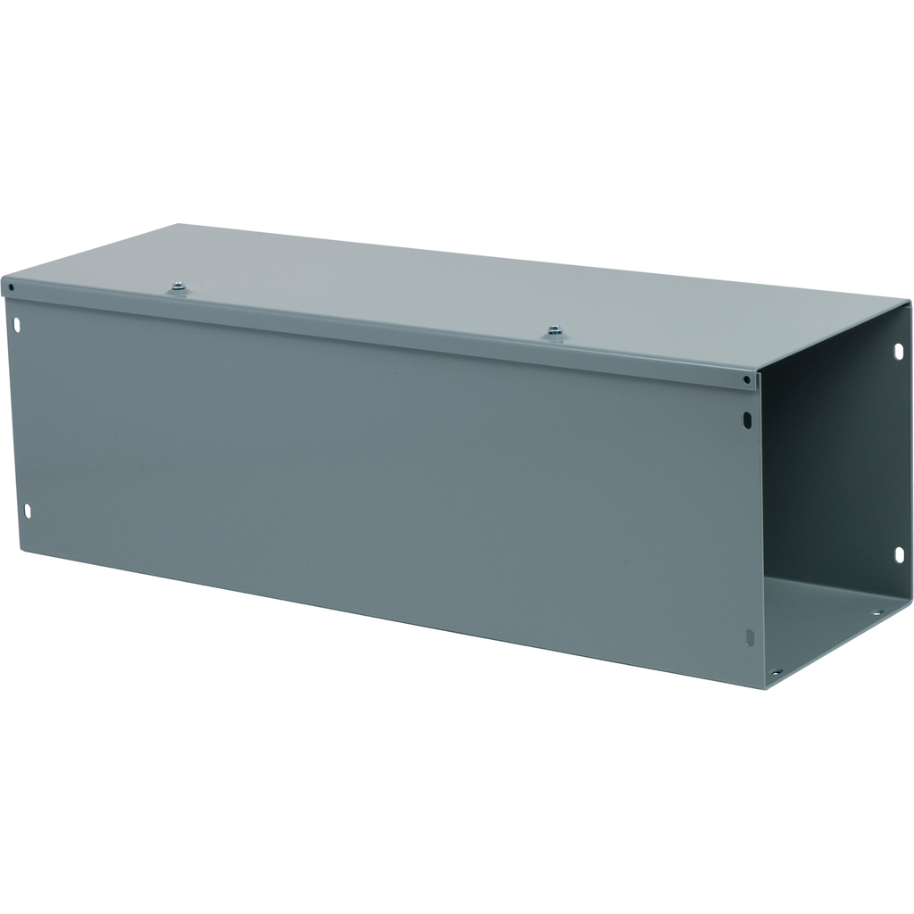 Mayer-Wireway, Square-Duct, 8 inch by 8 inch, 2 feet long, hinged cover, N1 paint, NEMA 1-1