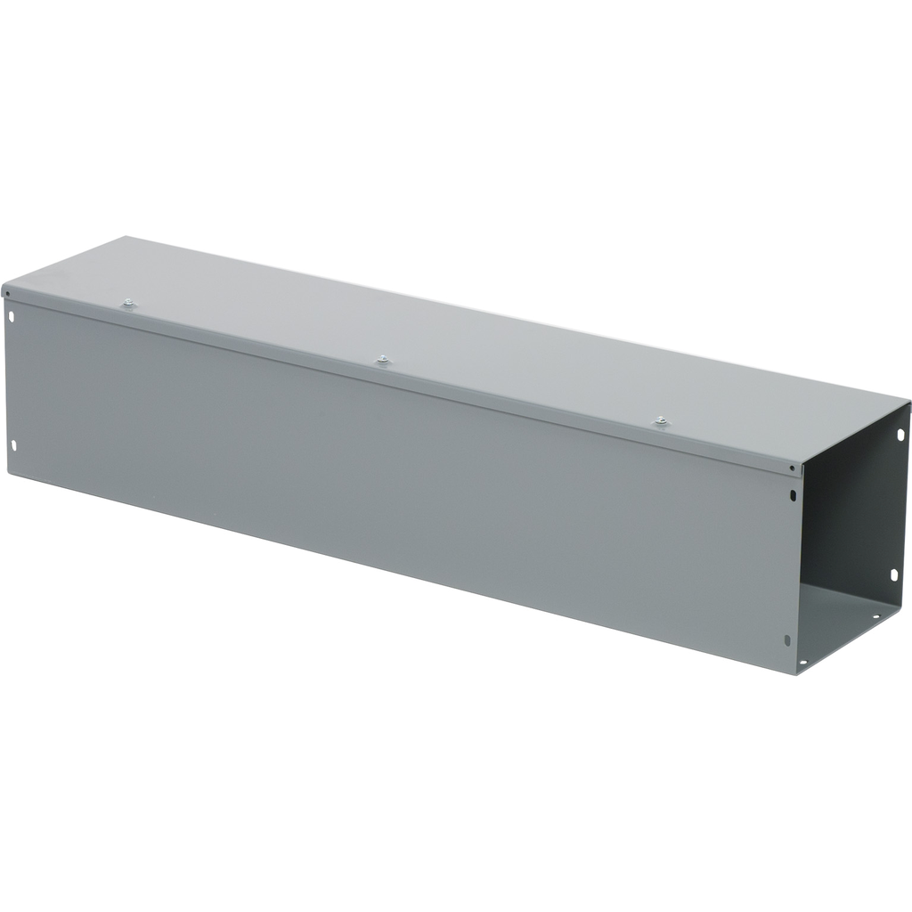 Mayer-Wireway, Square-Duct, 8 inch by 8 inch, 3 feet long, hinged cover, N1 paint, NEMA 1-1