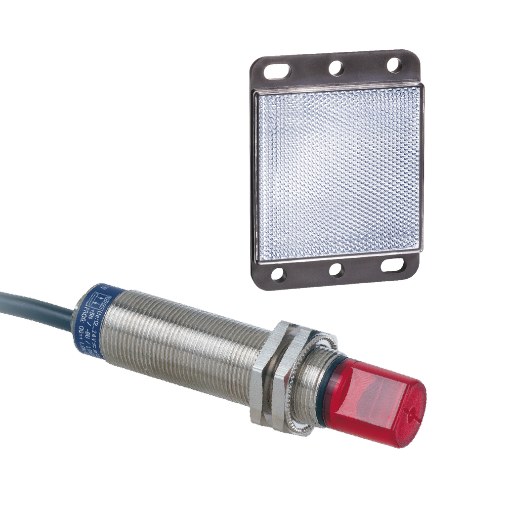 Mayer-Photoelectric sensors XU, XU1, reflex, 90°, Sn 4 m, 12...24 VDC, cable 2 m-1