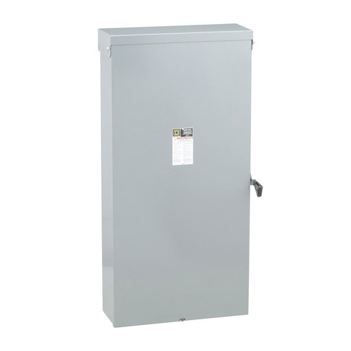 Safety switch, general duty, fusible, 600A, 3 poles, 150 hp, 240 VAC, NEMA 3R, neutral factory installed