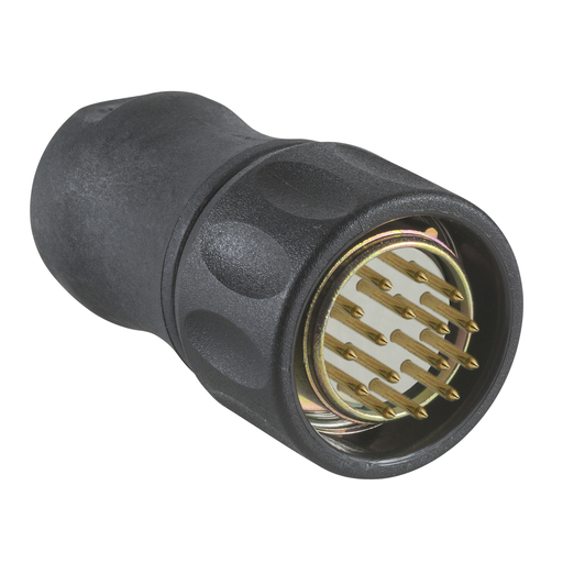 Mayer-Female, M23, 16 pin, straight connector, for encoder-1