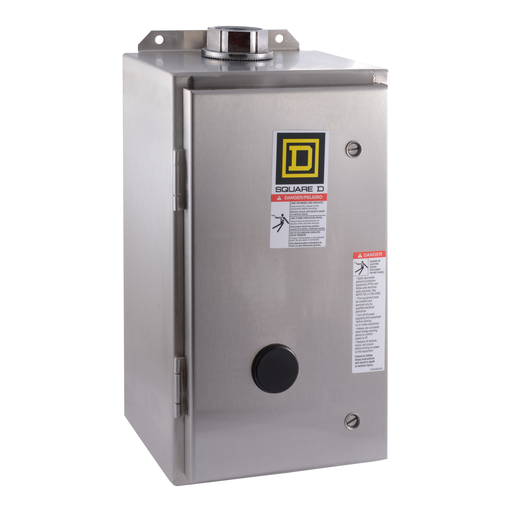 Mayer-Contactor, Type L, multipole lighting, electrically held, 30A, 8 pole, 600 V, 110/120 VAC 50/60 Hz coil, NEMA 4/4X-1