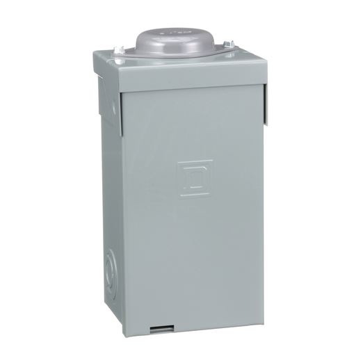 Load center, QO, 1 phase, 2 spaces, 4 circuits, 70A fixed main lugs, NEMA3R, UL