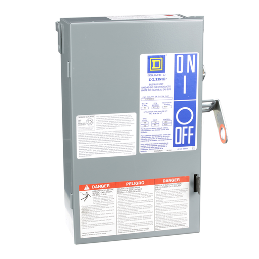 Section, I-Line Busway, 600V AC, 60A, 3 pole, plug-in, H