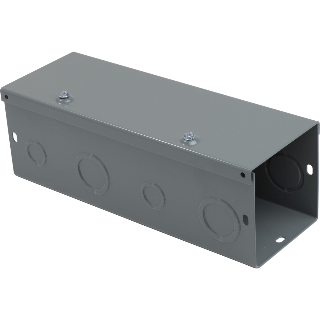 Product image for Square D LDB41KO 4 x 4 Inch x 1 Foot NEMA 1 14 Gauge Steel Hinged Cover Wireway