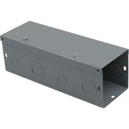 Product image for Square D LDB41KO 4 x 4 Inch x 1 Foot NEMA 1 14 Gauge Steel Hinged Cover Wireway